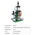 Pneumatic Heat Stripping Machine Nylon Data Cable Peeling Machine Nylon Braided Mesh Shielded Wire Vertical Stripper