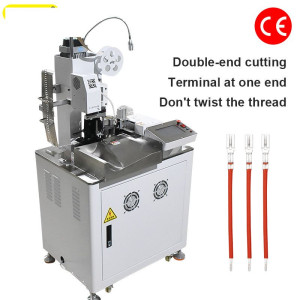 Fully Automatic Wire Single Head Terminal Crimping Machine Peeling Cutting Wire Crimping Machine Stripping Cutting Crimper