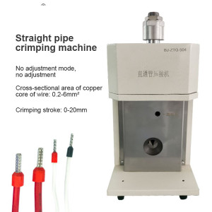 Semi-automatic Round Tube Terminal Wire Crimping Machine Tubular Terminal Crimper Automotive Wiring Harness Processing Equipment