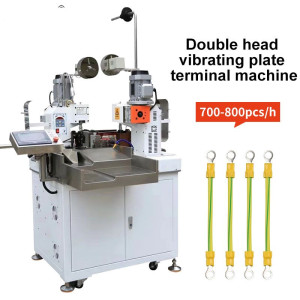 Automatic Servo Wire Double-terminal Cutting Stripping Twisting Crimping Machine Single Grain Insulation Terminal Crimper