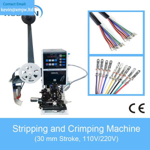 New Design Automatic Sheath Wire Electric Cable Terminal Crimping Machine