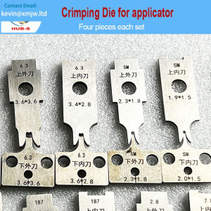 Four Pieces Each Set Terminals Crimp Blades Die 6.3 Sm 2510 Bare Terminals