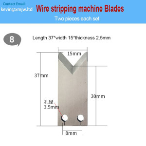 37 *15*2.5 mm V Blades for Wire Strip Machine Cut