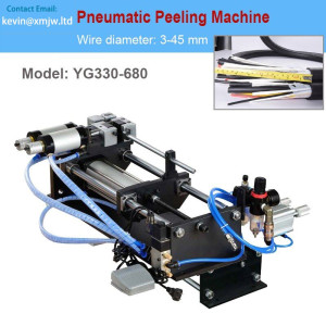 Pneumatic Wire Strip Machine Long and thick cable Peeling machine OD 3-65mm stripping length 300mm-800mm