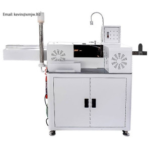 Double-head dip tin machine Fully automatic 10-wire cutting line stripping twisting double head dip soldering machine