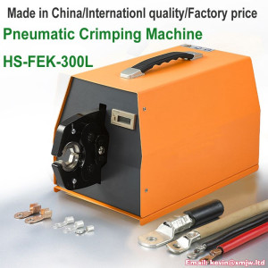 FEK-300L Pneumatic Terminal Crimping Machine Big Force Pressing Device With All Kinds Jaws Crimp Mould  Crimping Range: 6-300mm²