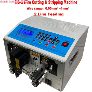 High Speed Automatic Wire Stripping Machine with Cutting and Peeling and 2 Wire Feeding from 0.1 to 4mm square