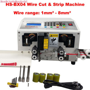 Tungsten Carbide Blade  Automatic Wire Cutting and Stripping Machine with Motor to Drive Working Cable from 1mm2 to 8mm2