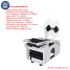 Semi Automatic Round Bottle Label Machine Plastic Labeling Sticker Dispenser 120W Adjustable Applicator Stainless Steel