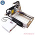 CNC Router 6040 3040 3020 4Axis LTP USB Port 2 in 1, 2200W 1500W Metal Engraving Milling Cutting Drilling Machine Add Water Tank