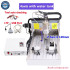 CNC Router 6040 3040 3020 4Axis LTP USB Port 2 in 1, 2200W 1500W Metal Engraving Milling Cutting Drilling Machine Add Water Tank