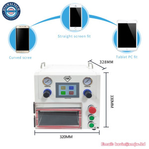 TBK-108P 14 Inches 400W Laminating Curved Straight Screen Repair Vacuum Machine for Edge LCD OCA Laminator Refurbishing