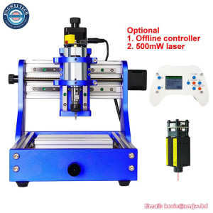 Full Metal DIY Mini CNC Router 1310 Engraver Frame Desktop PCB Milling Machine Wood Carving Optional 500mW Laser Offline Control