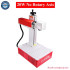 20W/30W/50W JPT Raycus Fiber Laser Marking Machine Rotary Axis For Gold Silver Jewelry Aluminum Stainless Steel Metal Engraving