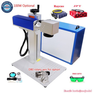 Raycus JPT MOPA M7 60W 70W 100W Fiber Laser Engraver Metal Cutting Marking Machine EZCAD2 Galvo Ring Engraving  JCZ Main Board