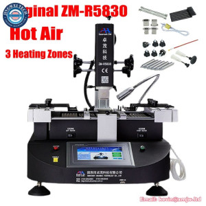 Original ZhuoMao ZM-R5830 3 Zones Air BGA Rework Station PCB Board Chips Repair Reballing Machine 4500W Soldering Welding