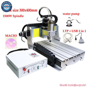 Mach3 Controller Mini CNC 3040 3Axis 1500W USB LTP 2 in 1 Metal PCB Engraving Machine Wood Router for Woodworking Z Stroke 60mm