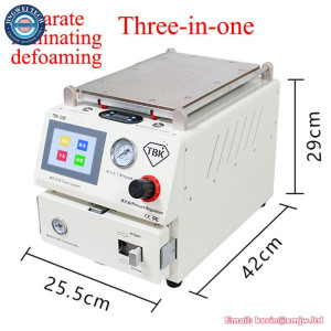 TBK-208 Laminating and Bubble-Removing Machine LCD Repair 3-in-1 Vacuum for SmartPhone Screen Separating Defoaming Tool.