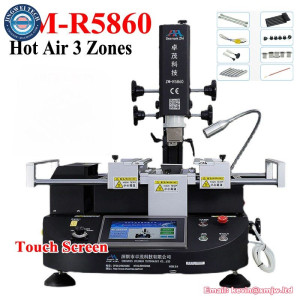 Original ZM-R5860 Air BGA Rework Station Soldering Machine Zhuomao 3 Zones 4800W 220V for Laptop Chip Game Consoles Repair