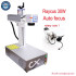 Auto Focus 50W Raycus Fiber Laser Marking Machine 30W 20W Metal Engraver Nameplate Engraving Carving with Galvo Scanner Align