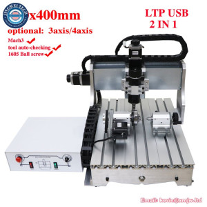 CNC 6040 Router 500W Spinldle Tool Auto-checking USB LTP Port Wood PCB Milling Engraving Machine 3 4 Axis for Woodworking